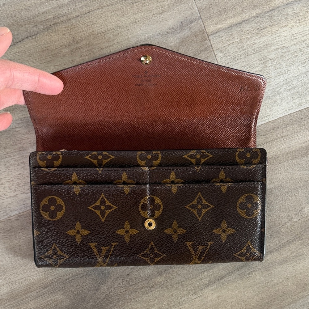 Louis Vuitton Monogram Portefeuille Sarah Long Wallet Brown - Picture 2 of 12